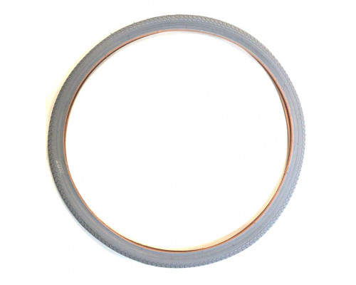 Покрышка 24x1 3/8 (37-540) 00-011053 низкий для ″советских″ вело-инвалидных колясок серая H.R.T.