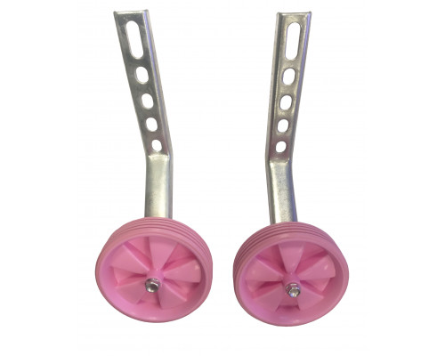 Колеса 00-170602 детские на 12-20″ с крепежом балансирные пластиковые 110мм розовые