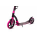 Самокат 00-180023 алюминиевый с передним аммортизатором 230+180мм подшипники ABEC-9 до 100кг, новый ШИРОКИЙ РУЛЬ, черно-розовый COD-X 4.0