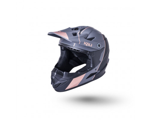 Шлем 02-10621122 Full Face DH/BMX Zoka 6 отверстий Stripe матовый/ черный/бронз YM(50-51см) LDL KALI