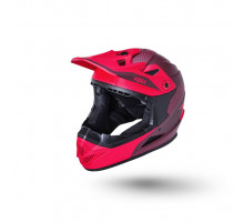 Шлем 02-10621212 Full Face DH/BMX Zoka 6 отверстий Dash матовый/ красн/бордов. YM(50-51см) LDL KALI