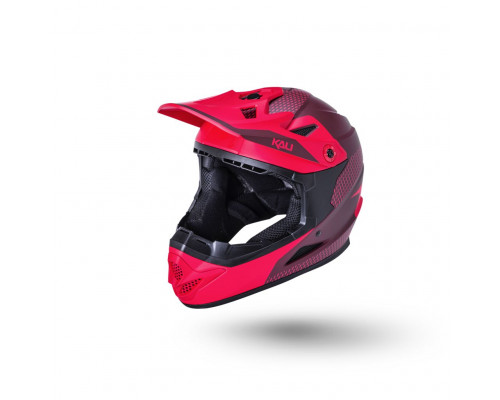 Шлем 02-10621216 Full Face DH/BMX Zoka 6 отверстий Dash матовый/ красн/бордов. M(56-57см) LDL KALI