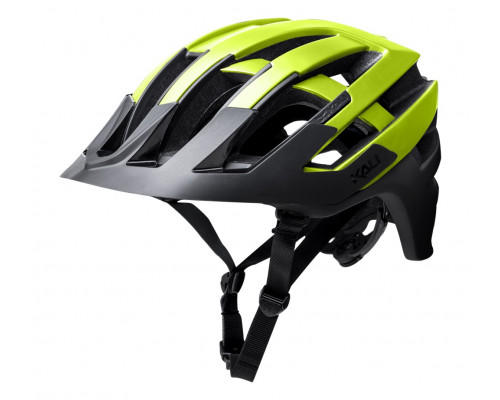 Шлем 02-21317136 ENDURO/MTB INTERCEPTOR 24 отверстия S/M 54-58, система BOA регулировка размера, крепление фонаря и камеры, неоново-черный матовый 390гр LDL, NF, CF, SV. KALI