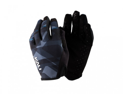 Перчатки 02-430221225 Cascade легкие, Trail, AM, Enduro, Slip-ON бесшовный крой, 4D стрейч, длинные пальцы, совместимы с тачскр, синий камуфляж размер S KALI