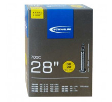 Камера. 28″/700 спорт ниппель 05-10400103 SV20 EXTRA LIGHT (18/25-622/630) IB 50mm. SCHWALBE