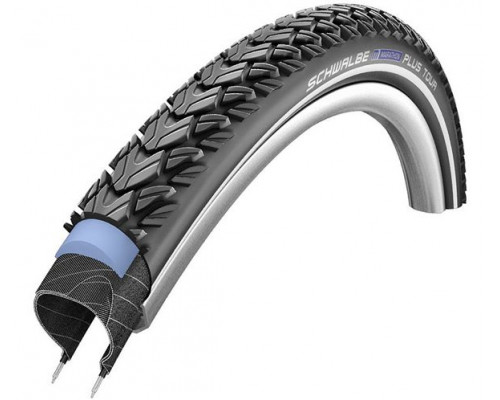 Покрышка 28x1.75 (47-622) 05-11101057 MARATHON PLUS TOUR Perf, SmartGuard супер антипрокольная, TwinSkin B/B+RT (светоотражающая полоса) HS404 EC 67EPI SCHWALBE