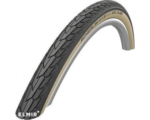 Покрышка 28x1.75 (47-622) 05-11101285 ROAD CRUISER K-Guard, TwinSkin B/G HS484 GREEN 50EPI черно-серая, SCHWALBE