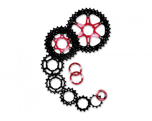 Кассета 10 скоростей CSMX0.TAWR.OS0.BX 06-201120 MX  10x11-36T,черный хром SUNRACE