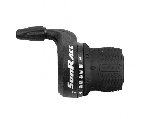 Переключатель скоростей TSM27.R6L0.0S1.OE 06-201363 грипшифт M27 (трос с тефлоновой смазкой смазкой) правый, 6 скоростей, трос 2100мм SUNRACE