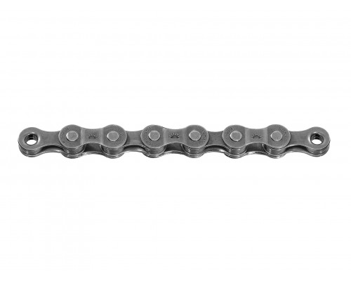 Цепь CNM54.116L.YS0.BX, 06-201552 CNM54 7/6ск, 116 звеньев, серая, индивидульная картонная упаковка SUNRACE