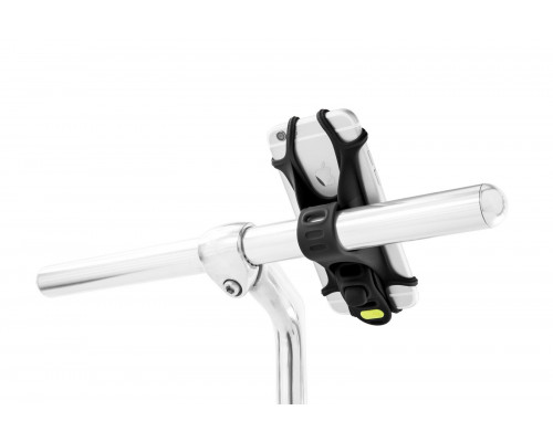 Держатель для смартфона 07-171010 силиконовый на руль универсальный 4.0'-6.0' BIKE TIE X черный BONE