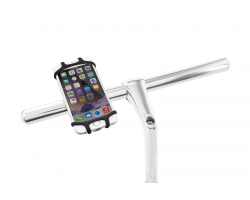 Держатель для смартфона 07-171010 силиконовый на руль универсальный 4.0'-6.0' BIKE TIE X черный BONE