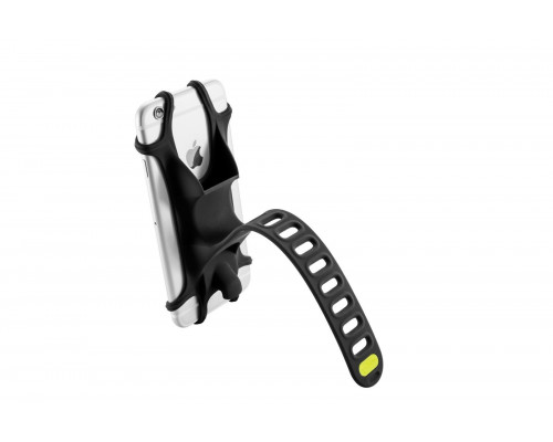 Держатель для смартфона 07-171010 силиконовый на руль универсальный 4.0'-6.0' BIKE TIE X черный BONE