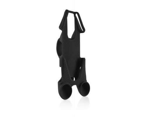 Держатель для смартфона 07-173010 силиконовый на руль универсальный 4.0'-6.3' BIKE TIE SPEAKER черный BONE