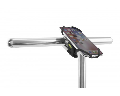 Держатель для смартфона 07-180020 силиконовый на вынос универсальный 4.0'-6.5' BIKE TIE PRO 2 черный BONE