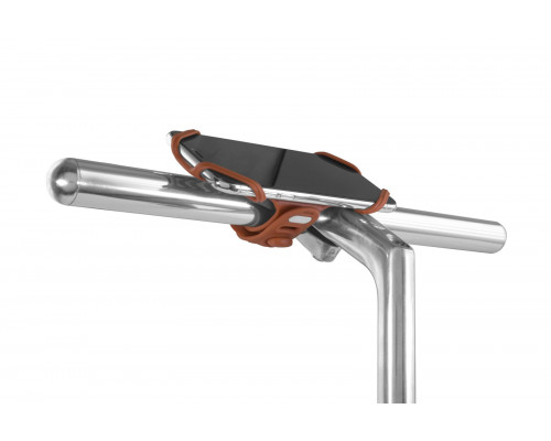 Держатель для смартфона 07-180021 силиконовый на вынос универсальный 4.0'-6.5' BIKE TIE PRO 2 красный BONE