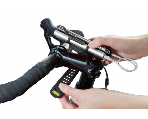 Держатель для смартфона 07-181210 силиконовый на вынос универсальный 4.0'-6.5' BIKE TIE PRO PACK черный BONE