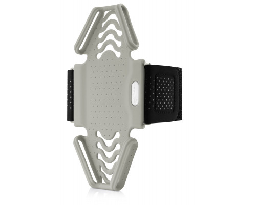 Держатель для смартфона 07-185023 силиконовый на руку (размер L) универсальный 4.0'-6.5' RUN TIE серый BONE