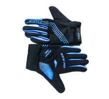 Перчатки 08-202811 неопреновые WIND PRO, черно-синие, утепленные, длинные пальцы, размер XS, для сенсорных экранов, GEL, на липучке FUZZ