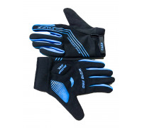 Перчатки 08-202814 неопреновые WIND PRO, черно-синие, утепленные, длинные пальцы, размер L, для сенсорных экранов, GEL, на липучке FUZZ