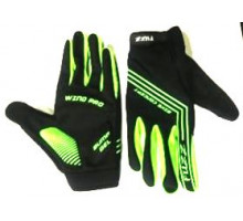 Перчатки 08-202825 неопреновые WIND PRO, черно-неон зеленые, утепленные, длинные пальцы, размер XL, для сенсорных экранов, GEL, на липучке FUZZ