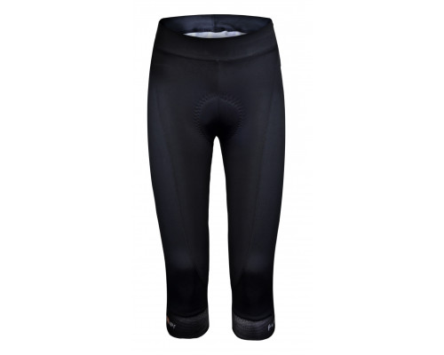 Велошорты/бриджи 12-437 женские Tortoli S-117-C13 Women Pro Knee Tights 3/4 с памперсом C13 черные размер M Funkier