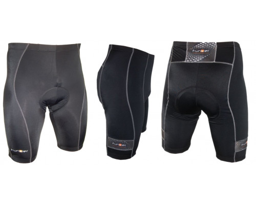 Велошорты 12-556 Venezia S-203-2-C14 Black Men Pro 10 panel Shorts с памперсом C14 черные размер M FUNKIER