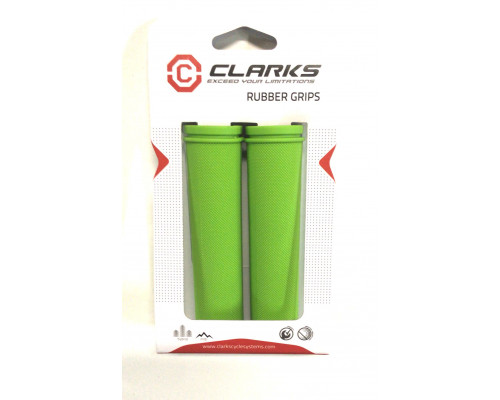 Ручки .С98-130 на руль 3-378 резиновые 130мм зеленые CLARK`S