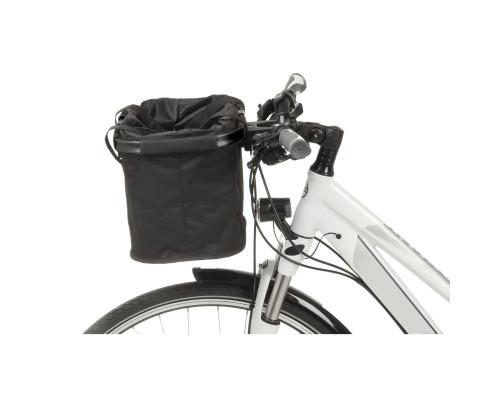 Сумка 5-122384 на руль складной алюминиевый каркас V=20л б/съемный с ручками+защита от дождя черная UTRECHT FOLD M-WAVE