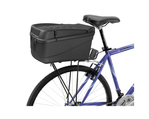 Сумка/бокс 5-122464 на багажник V=5л 27х20х15см размер S, пластик пыле/влагозащитный черная M-WAVE