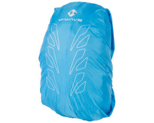 Рюкзак 5-122634 облегченный 46х28х12см V=15л, дышащая сетка на спине, с дождевым чехлом, поянсной ремень, черно-синий M-WAVE