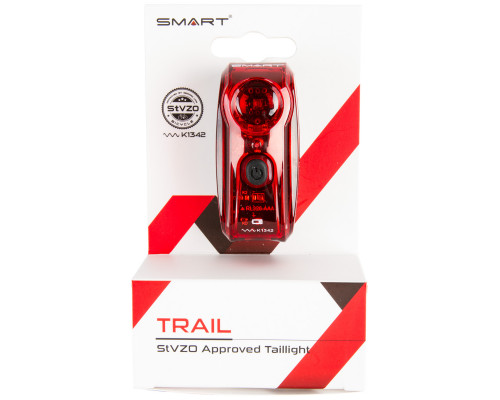 Фонарь 5-221519 (5-221518) задний 1диод повышенной яркости/4функции, 80люмен, красный с батарейками SMART