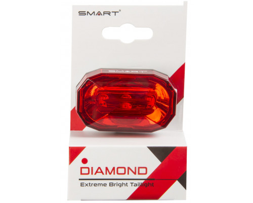 Фонарь 5-221520 задний 3диода SMD/3функции красный, с батарейками SMART