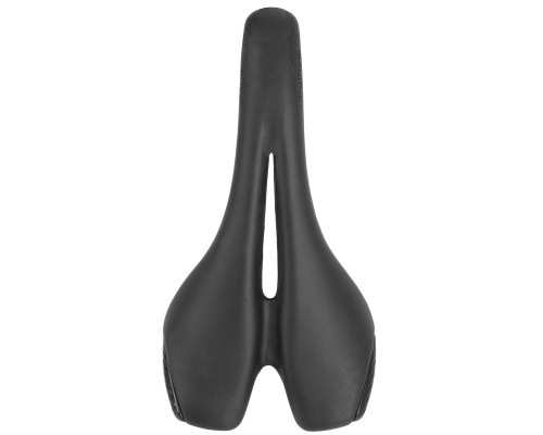 Седло 5-251010 спортивное 280х144мм специальный наполнитель с вентиляцией направляющие со шкалой, с боковой защит. 312г черное M-WAVE SPIDER