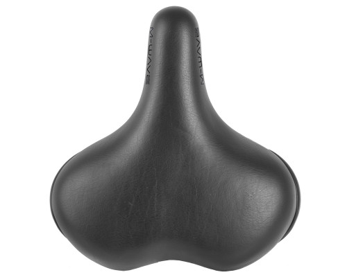 Седло 5-251023 комфортное 291х276мм X-TRA WIDE эластом. специальный наполнитель закрытые пружин. напр. со шкалюминиевый нагрузка до 120кг. M-WAVE ELAST-XXL CITY