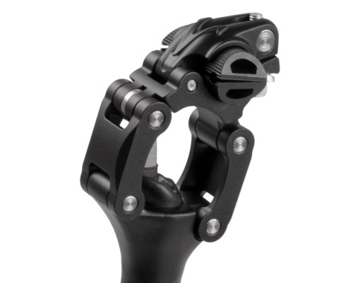 Штырь 5-252196 аммортизационный подседельный ″параллелограмм″ 30,9х350мм алюминий чувствительный ход регулируемый повышенного качества черный M-WAVE