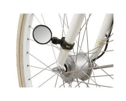 Зеркало 5-270034 вело на руль, вилку, панорамное круглое D=46мм быстросъемный крепление, черное M-WAVE