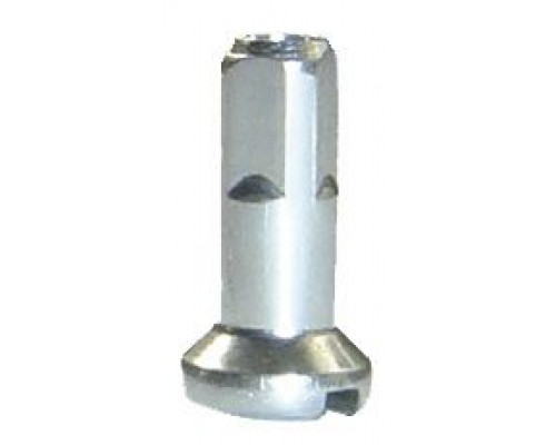 Ниппеля 5-284593 для спиц 14G (2мм) сталь оцинкованный 12мм (50шт в пакете) серебристая CNSPOKE
