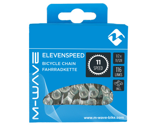 Цепь 5-301906 1/2″x11/128″ 116 звеньев с замком в коробке для SHIMANO/SRAM/CAMPAGNOLO 11 скоростная M-WAVE