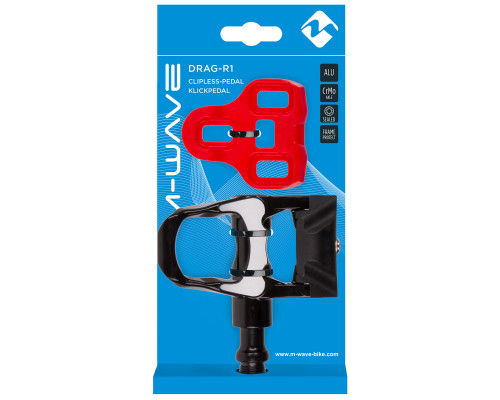 Педали 5-313451 контакт. ROAD герметичные CrMo-ось LOOK KEO-совместимые с шипами 9`-вращ. 327г. черные M-WAVE