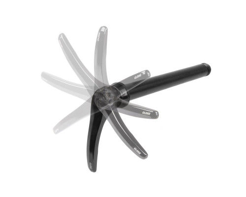 Эксцентрик/ось 5-321097 алюминиевый 15х148мм резьба 10мм шаг 1,5мм для вилки 5-395040 и пр. черный NOVATEC