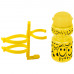 Фляга 5-340214 детская пластиковая 0,3л желтая ″смайл″+держатель пластик с универсальным креплением VENTURA KIDS