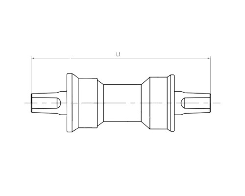 Каретка-картридж 5-359475 ремкомплект 136мм под клинья,. сталь (старый тип) серебристый M-WAVE