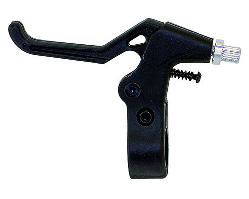 Тормозная ручка 5-360073 левая пластиковая для детских вело регулируемая V-брэйк/кантилеверных черная
