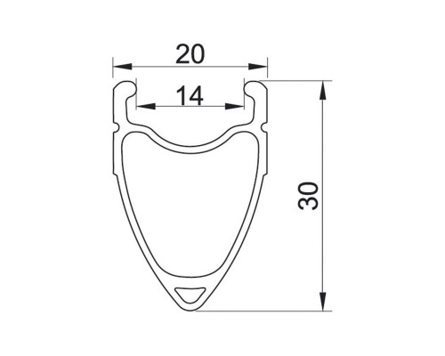 Обод .28″ 5-380215 двойной GBS (662х20/14x30 36 отверстий), серебристый, REMERX TAURUS
