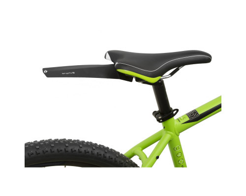 Крыло-щиток 5-385051 высокопрочное эластичное пластиковое заднее б/съемное универс 20-29″ крепление к седлу черное M-WAVE