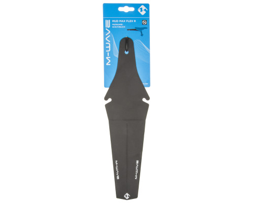 Крыло-щиток 5-385051 высокопрочное эластичное пластиковое заднее б/съемное универс 20-29″ крепление к седлу черное M-WAVE