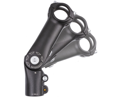 Вынос внешний 5-400320 регулируемый 0-90` для вилок 1 1/8″(31,8мм) длина 110мм для руля 31,8мм алюминиевый матовый черный (на блистере) M-WAVE