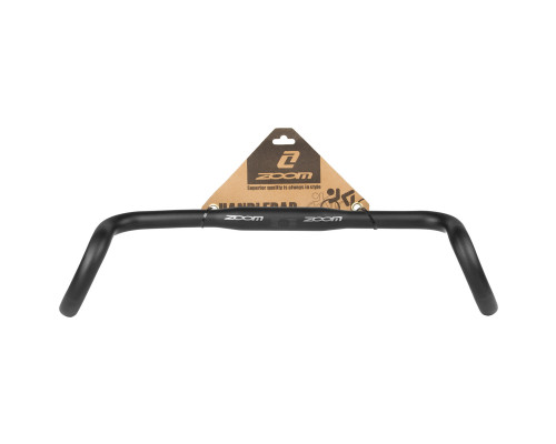 Руль 5-403980 GRAVEL алюминиевый ″баран″ 31.8x400х83х107мм DR-AL-311BTFOV (ISO-R) черный матовый ZOOM