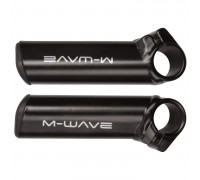 Рога 5-408113 алюминиевые прямые короткие черный сварные M-WAVE